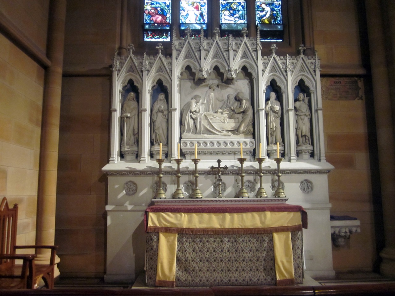 Altar dedicated to St Joseph in the northern side chapel