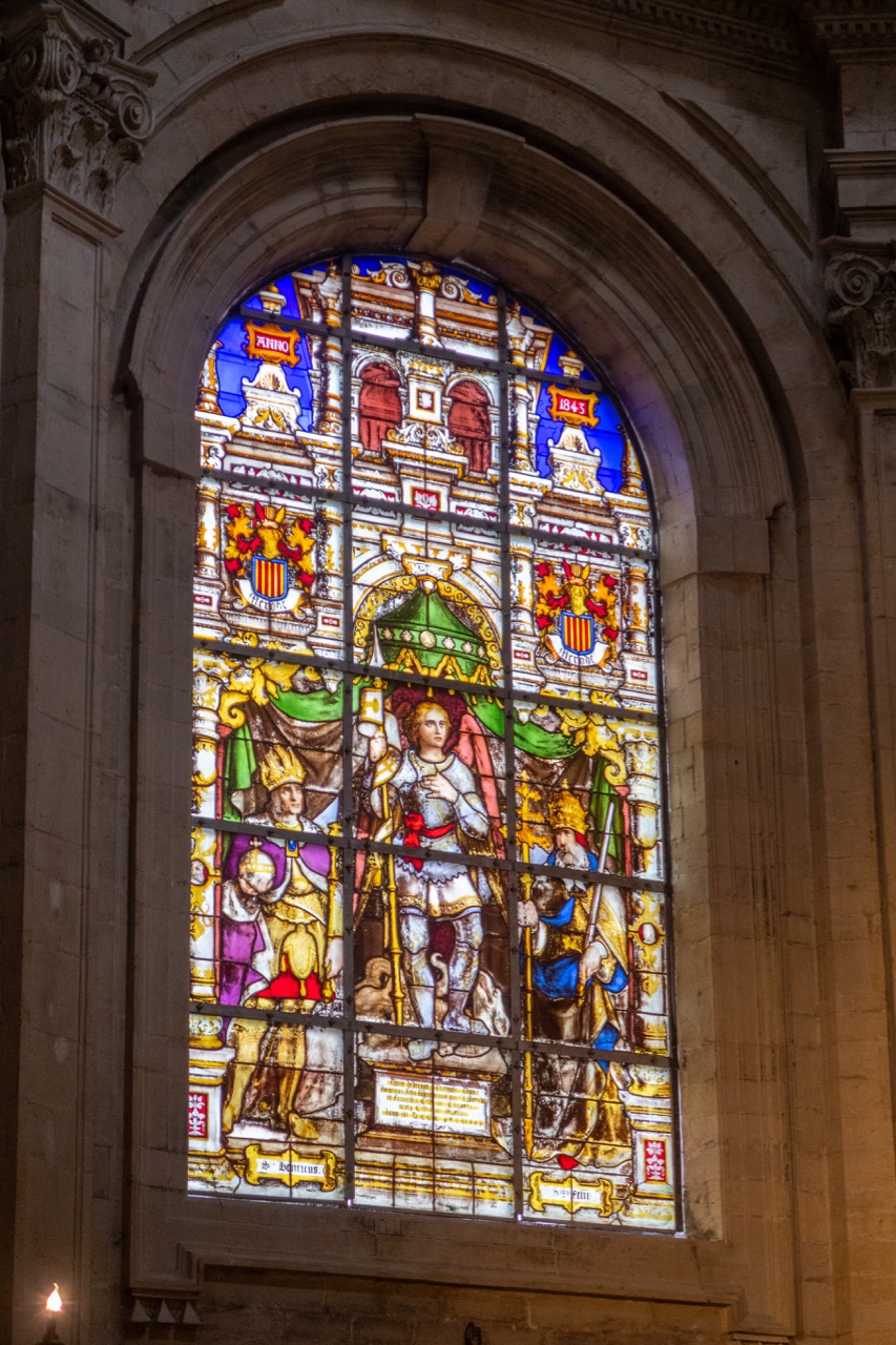 Chorscheitelkapelle, Seitenfenster „St. Michael“ (J. B. Capronnier, 1843)