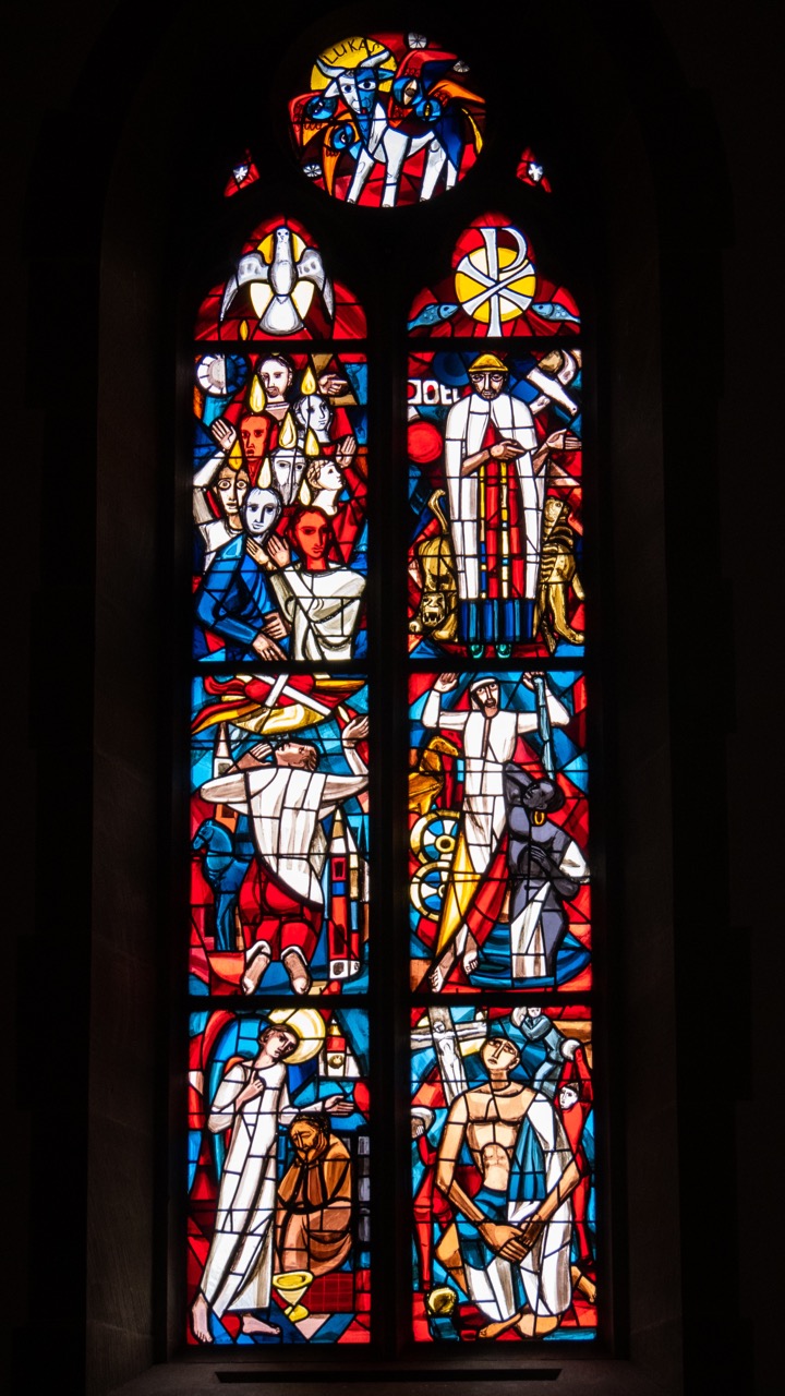 Evangelistenfenster „Lukas“ (Robert Schär, 1957/58)