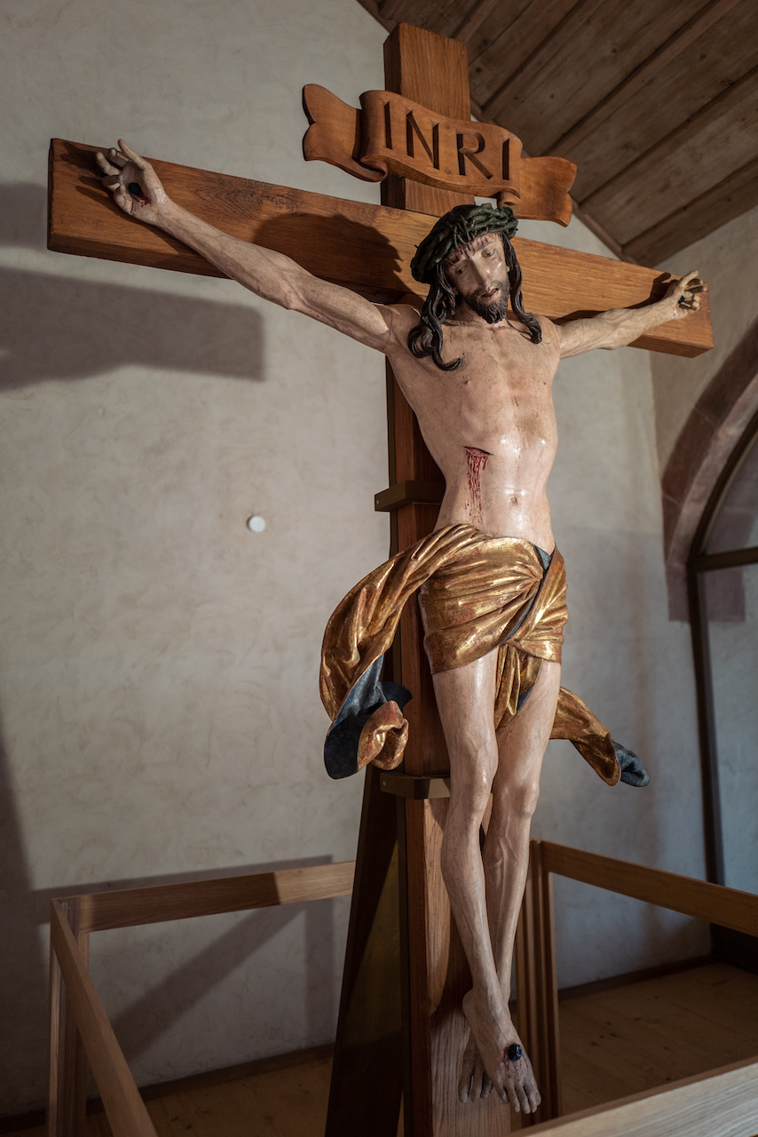 Kruzifix (um 1500; Ausstellung in Alpirsbach während Kirchenrenovierung)
