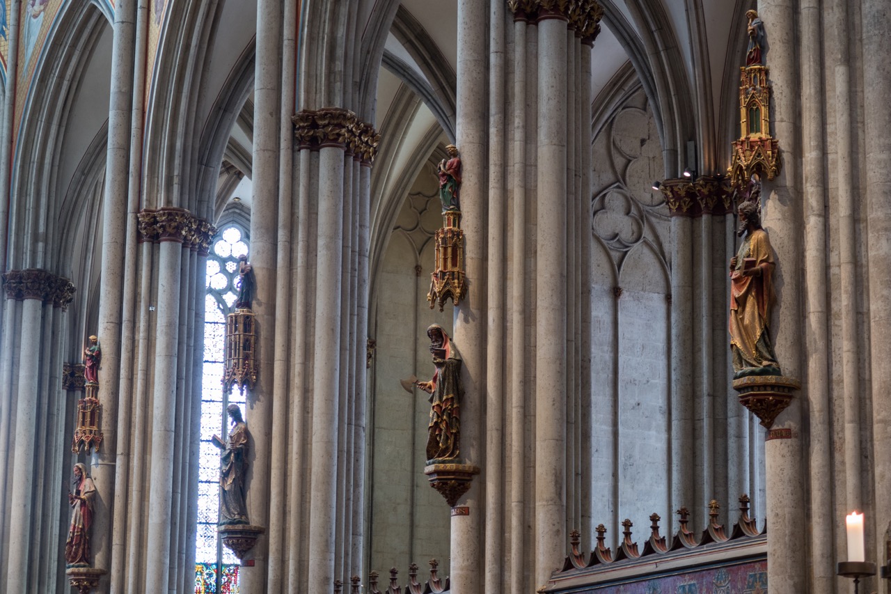 Köln, Dom, Chorpfeilerfiguren (um 1280)