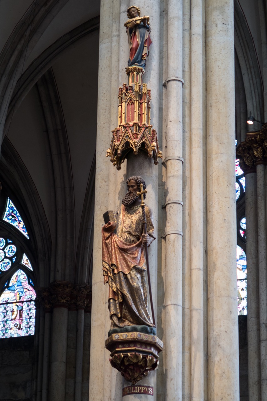 Köln, Dom, Chorpfeilerfigur „Philippus“ (um 1280)