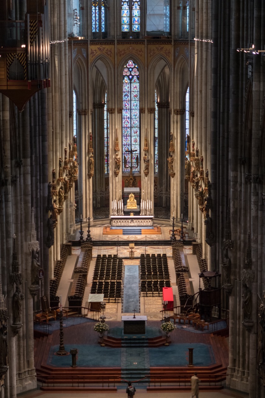 Köln, Dom, Chor vom Triforium aus gesehen