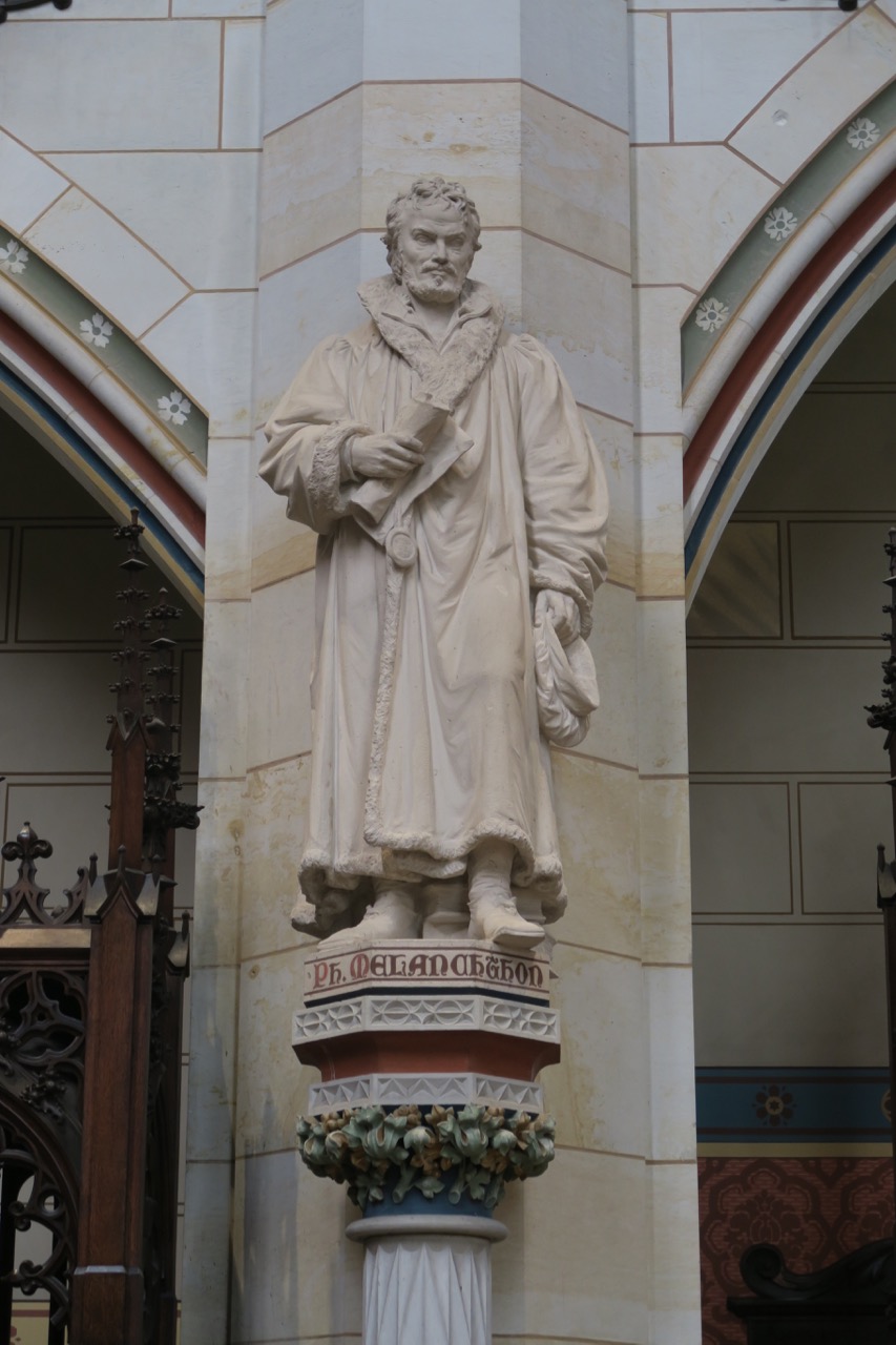 Kalksteinstatue von Philipp Melanchthon (Geyer, 1890)