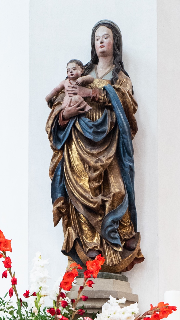 Holzfigur „Maria mit dem Kind“ (Passauer Meister, um 1520)