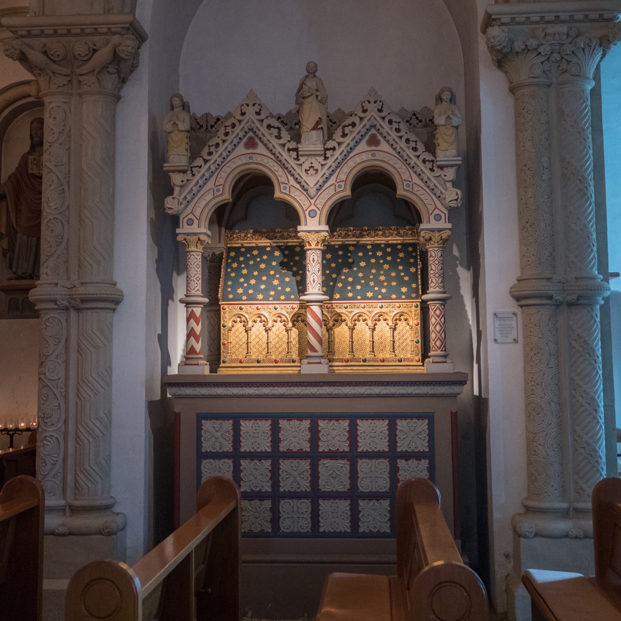 Reliquiar (Gebeine des seligen Reiner, gest. 1233) in der Marienkapelle