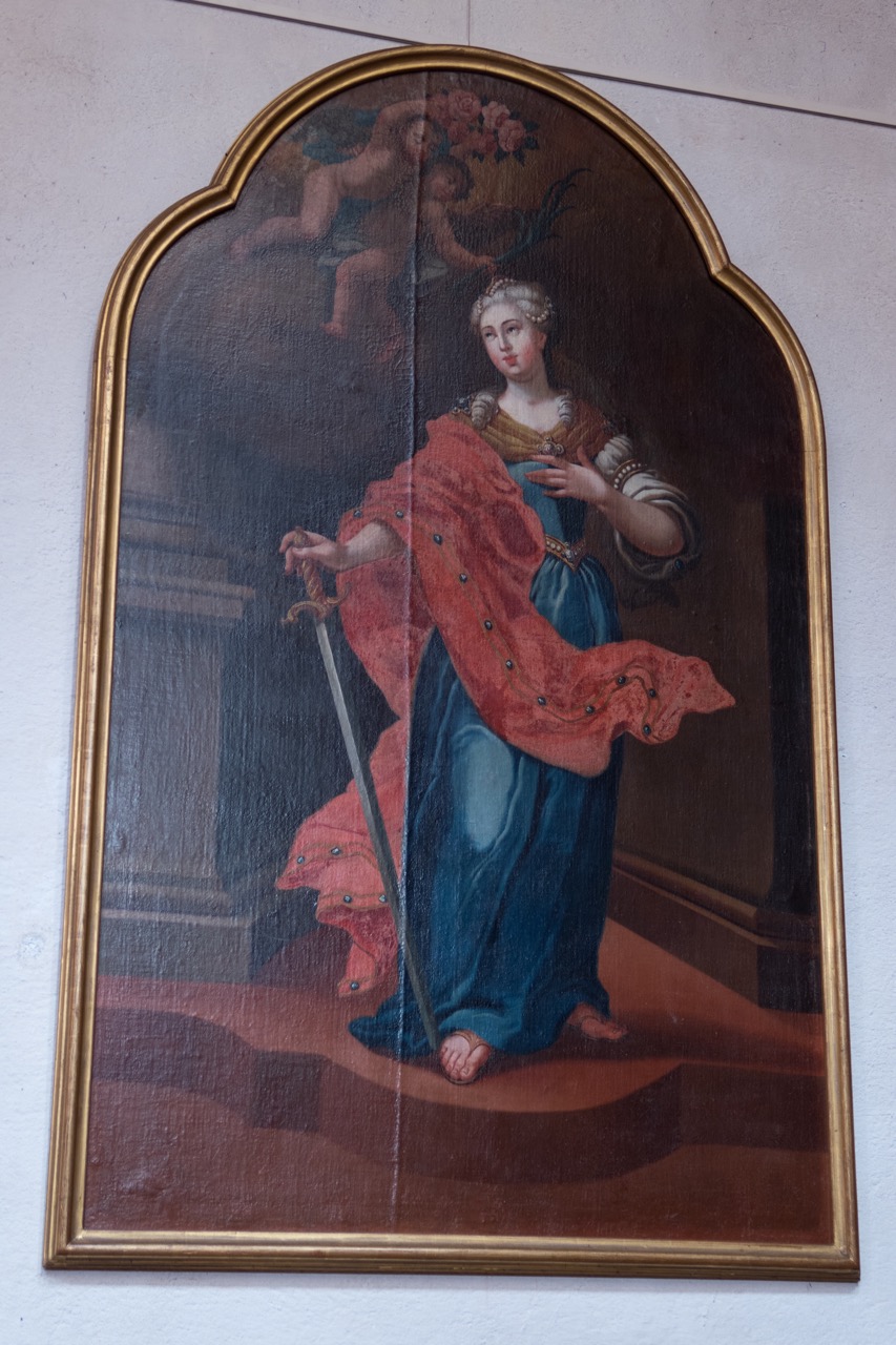 Barocke Altartafel mit Abbildung der hl. Rufina