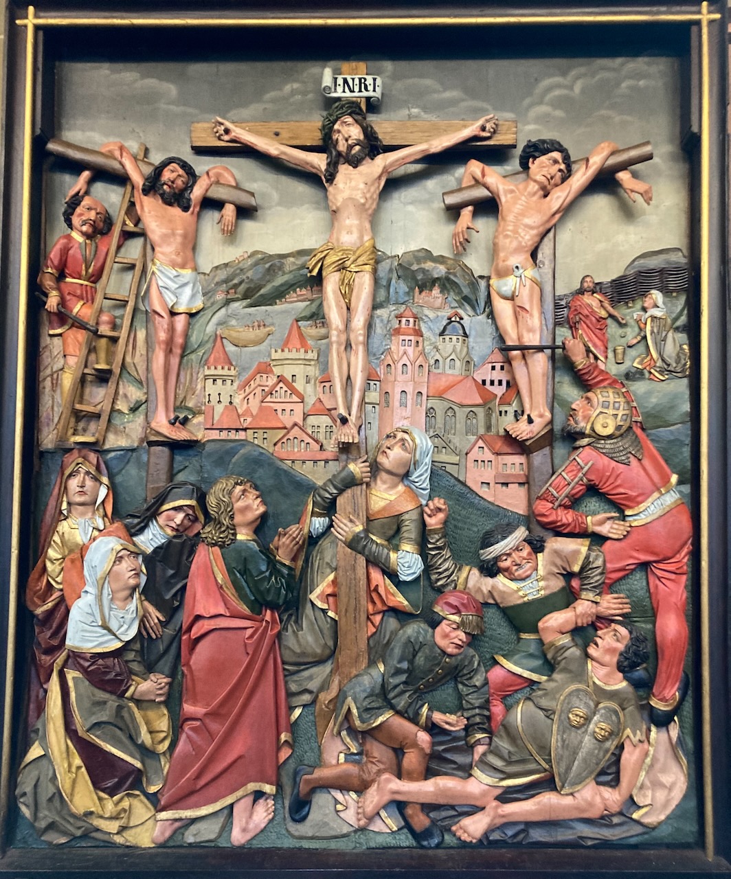 Grablegung Christi, linker Flügel (um 1510)