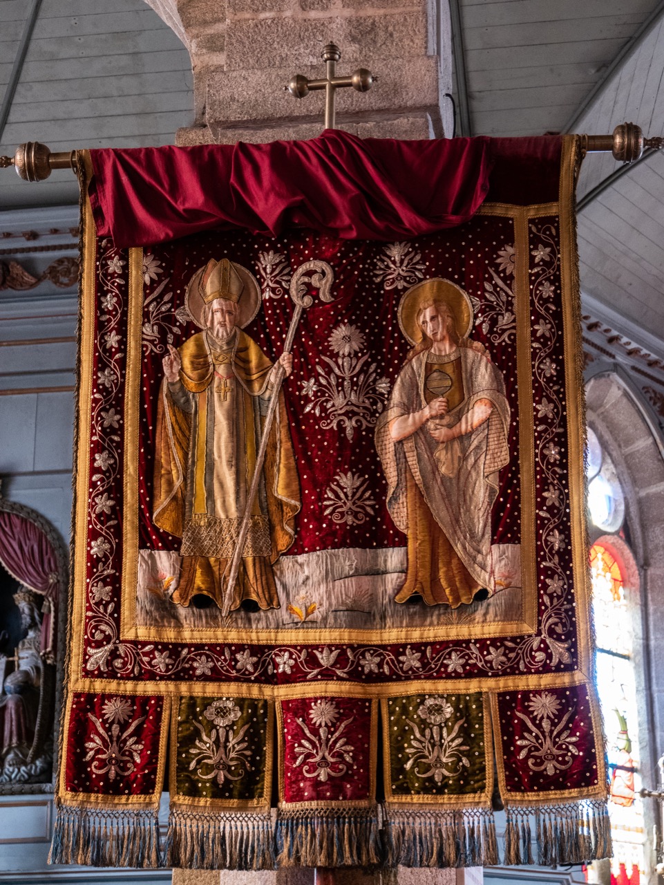 Prozessionsfahne mit Abbildung des hl. Exuperius und der hl. Maria Magdalena (1925)