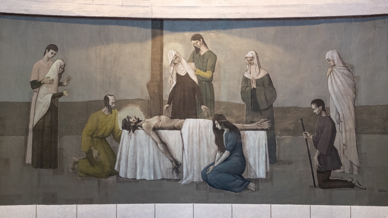 Fresko „Grablegung Christi“ (Henri Joubioux)
