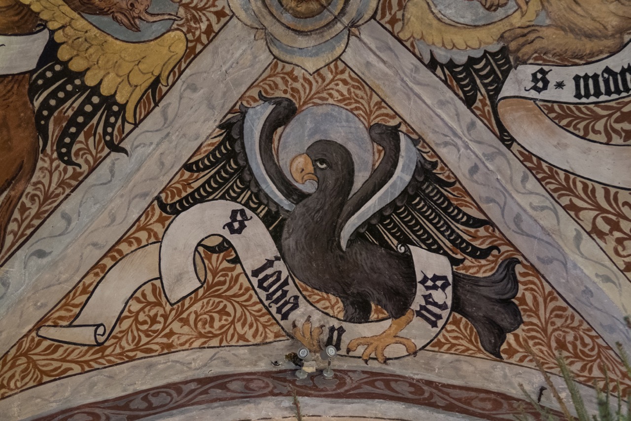 Evangelisten-Fresko, Detail „Johannes“ (um 1460)