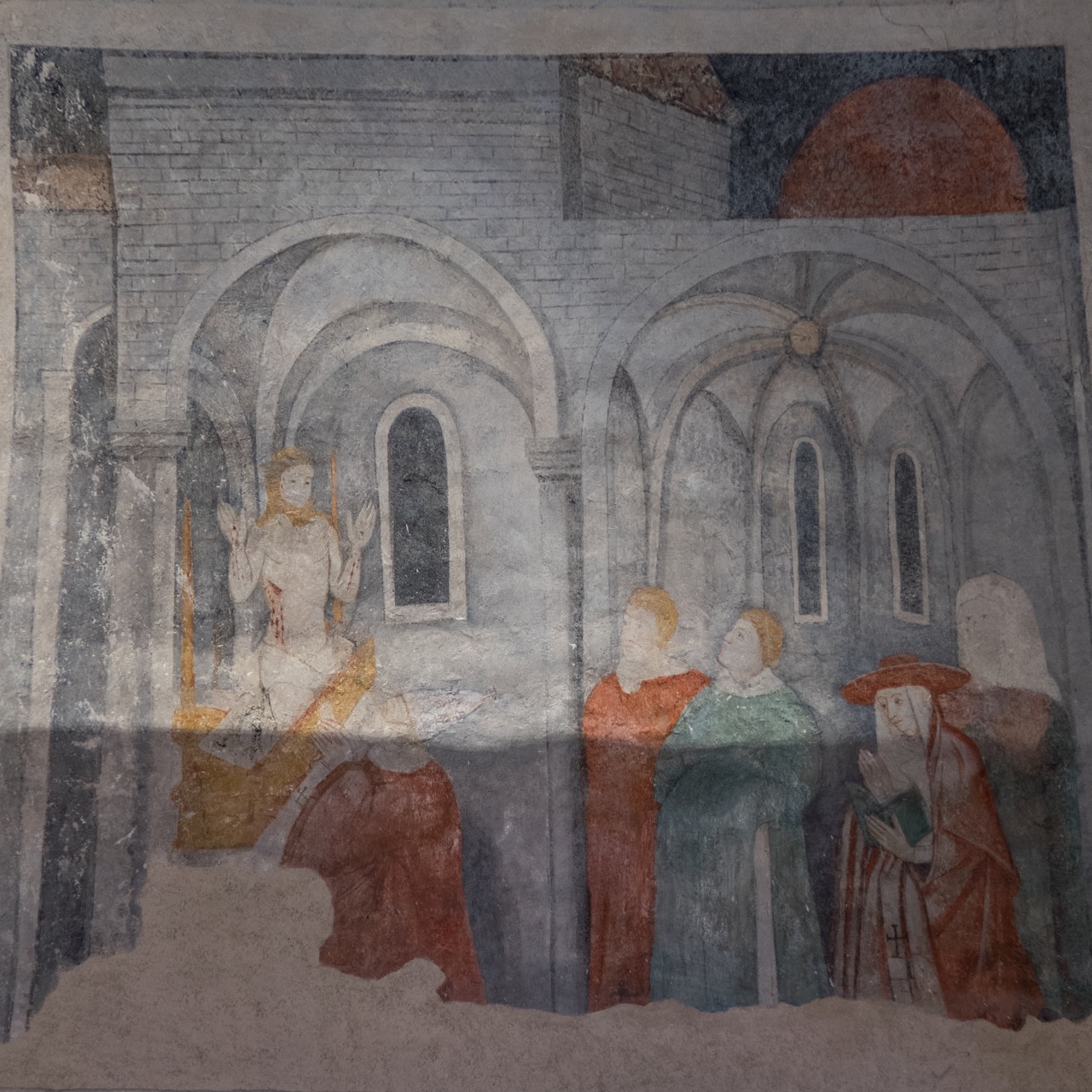 Fresko „Messe des Papstes Gregor des Großen“ (um 1460)