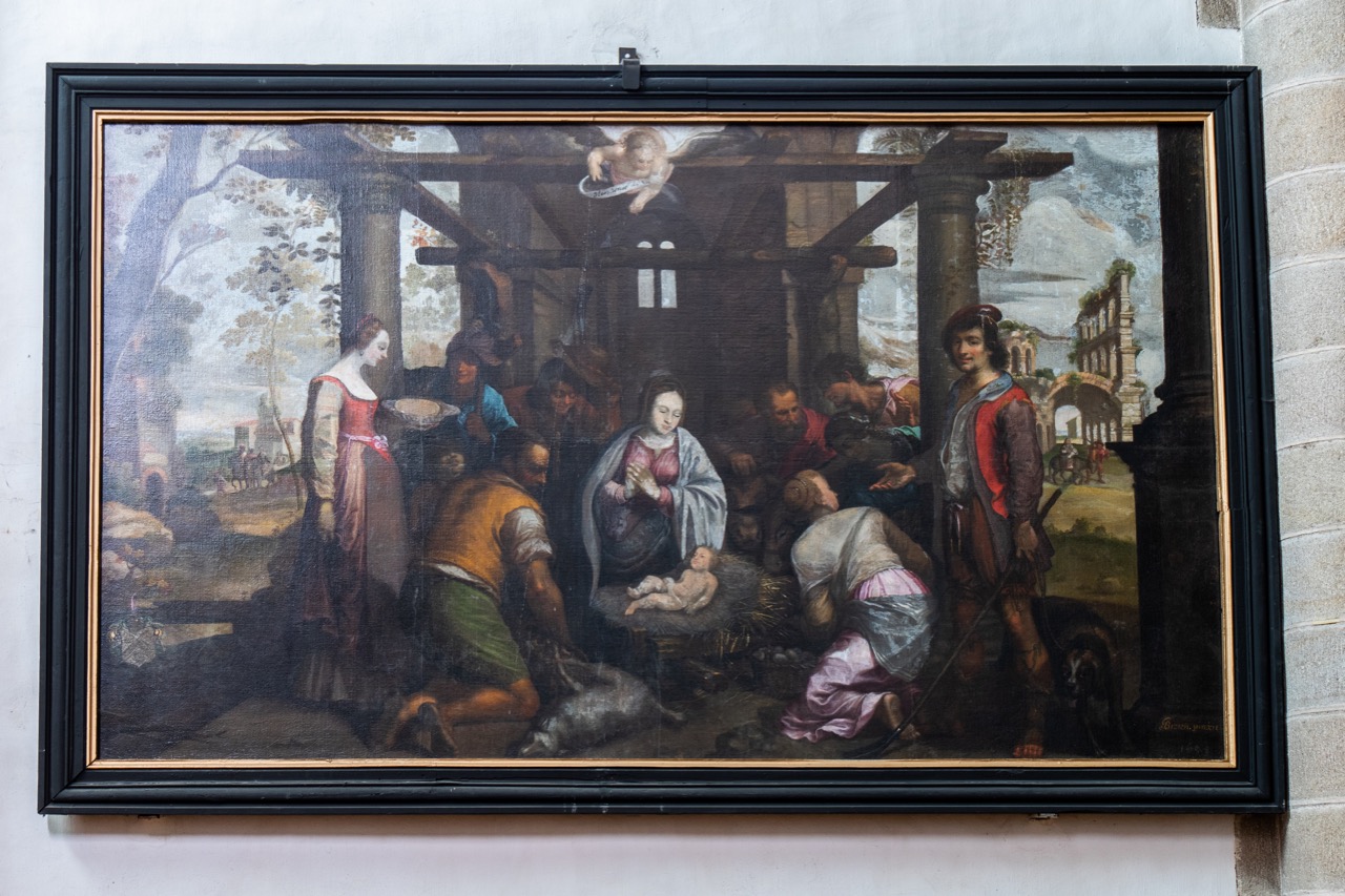 Gemälde „Anbetung der Hirten“ (J. Bizien, 1635)