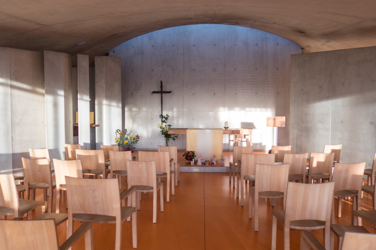 Oratoire Notre-Dame-du-Haut, Innenansicht