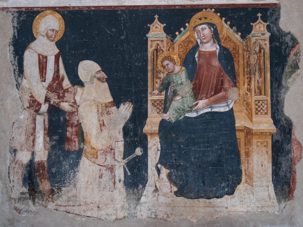 Fresko des sog. zweiten Meisters von San Zeno (Mitte 14. Jh.)
