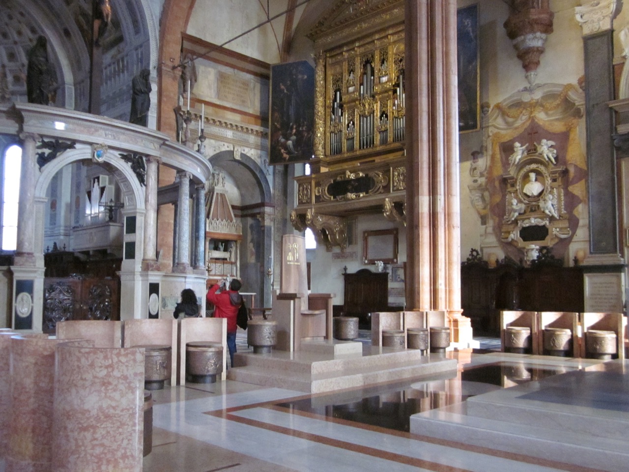 Orgel mit Flügelbildern von Biagio Falceri (1683)