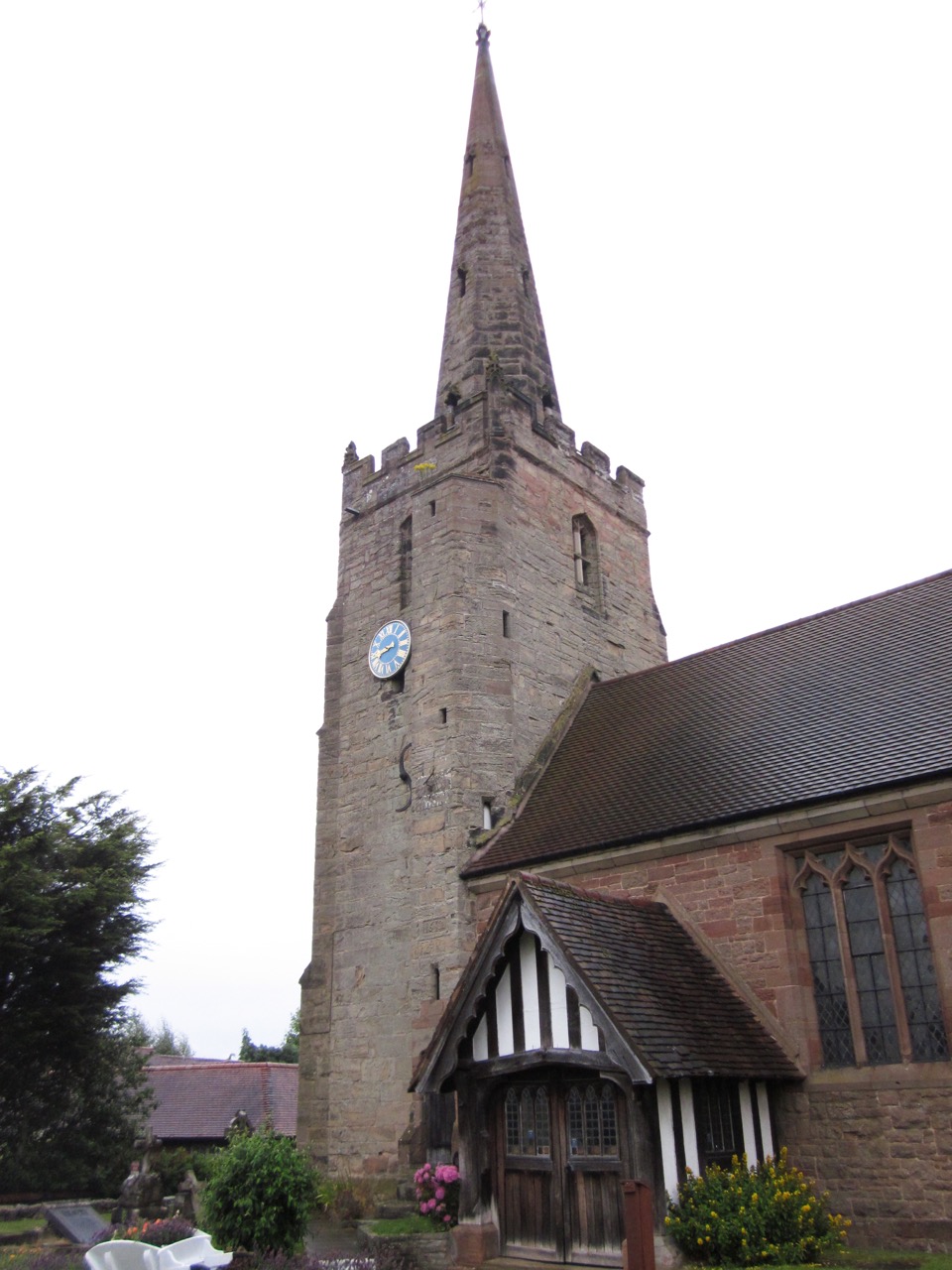 Tower and porch