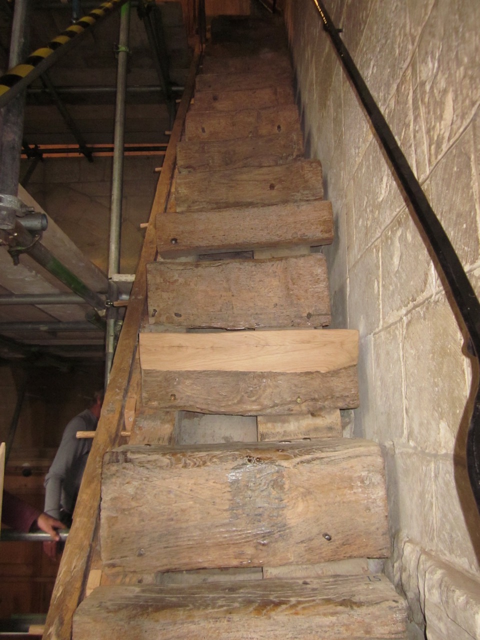 Oldest wooden stairs in England still in use (15th cent.)