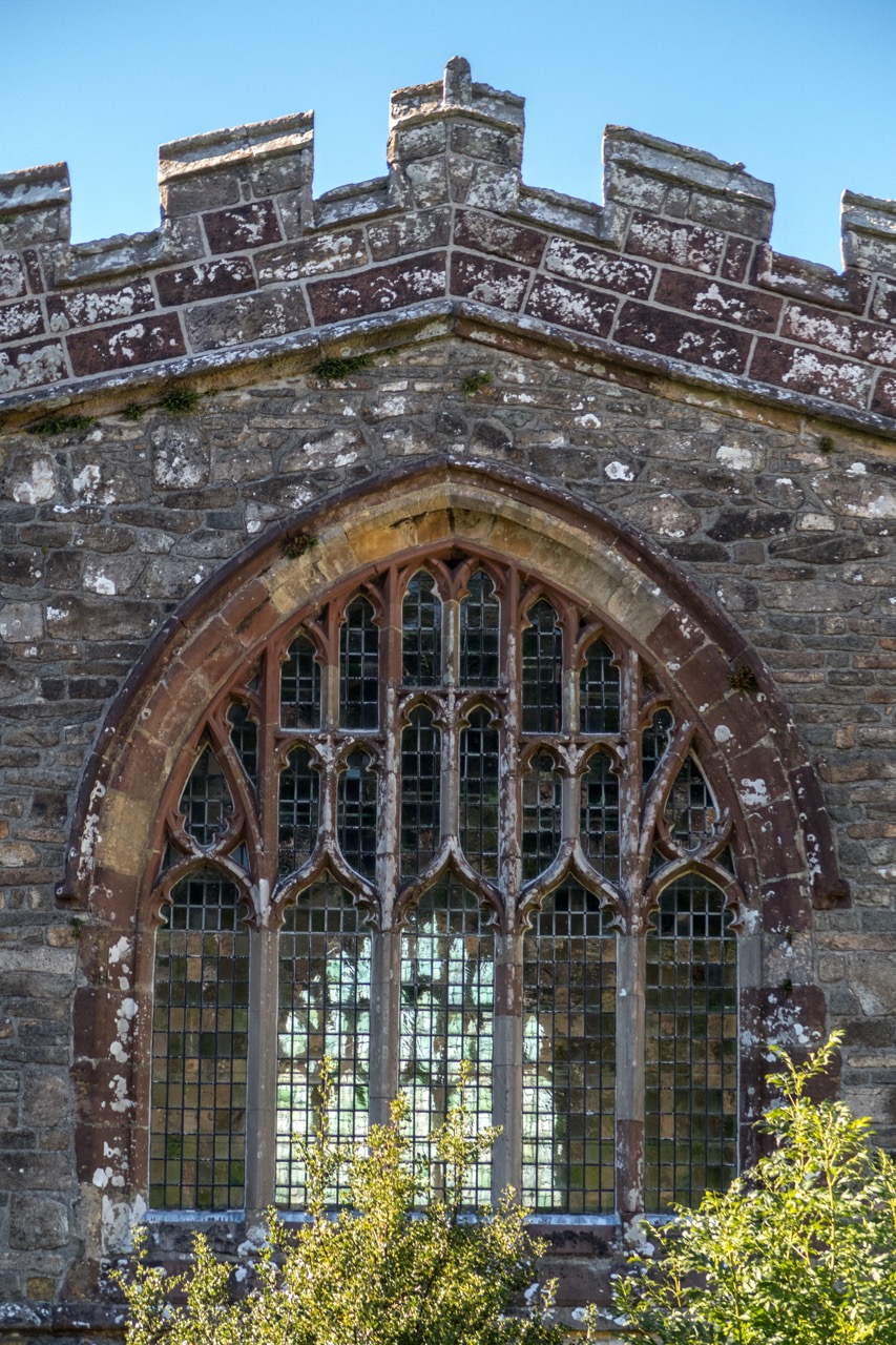 Window in the south wall