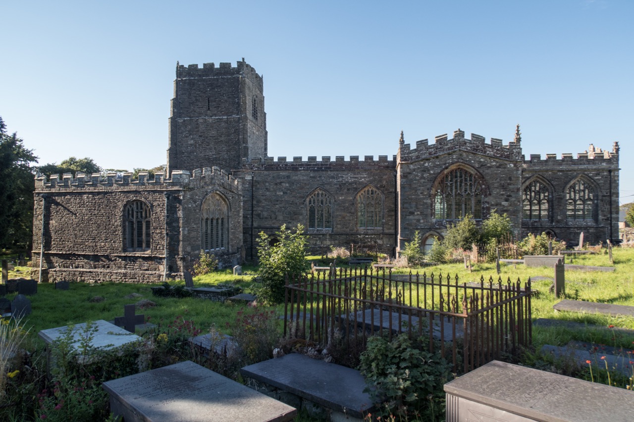 View from the south with St Beuno’s Chapel on the left