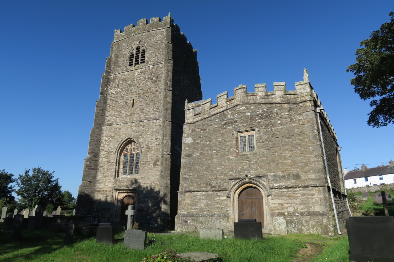 View from the west (tower and St Beuno’s Chapel)