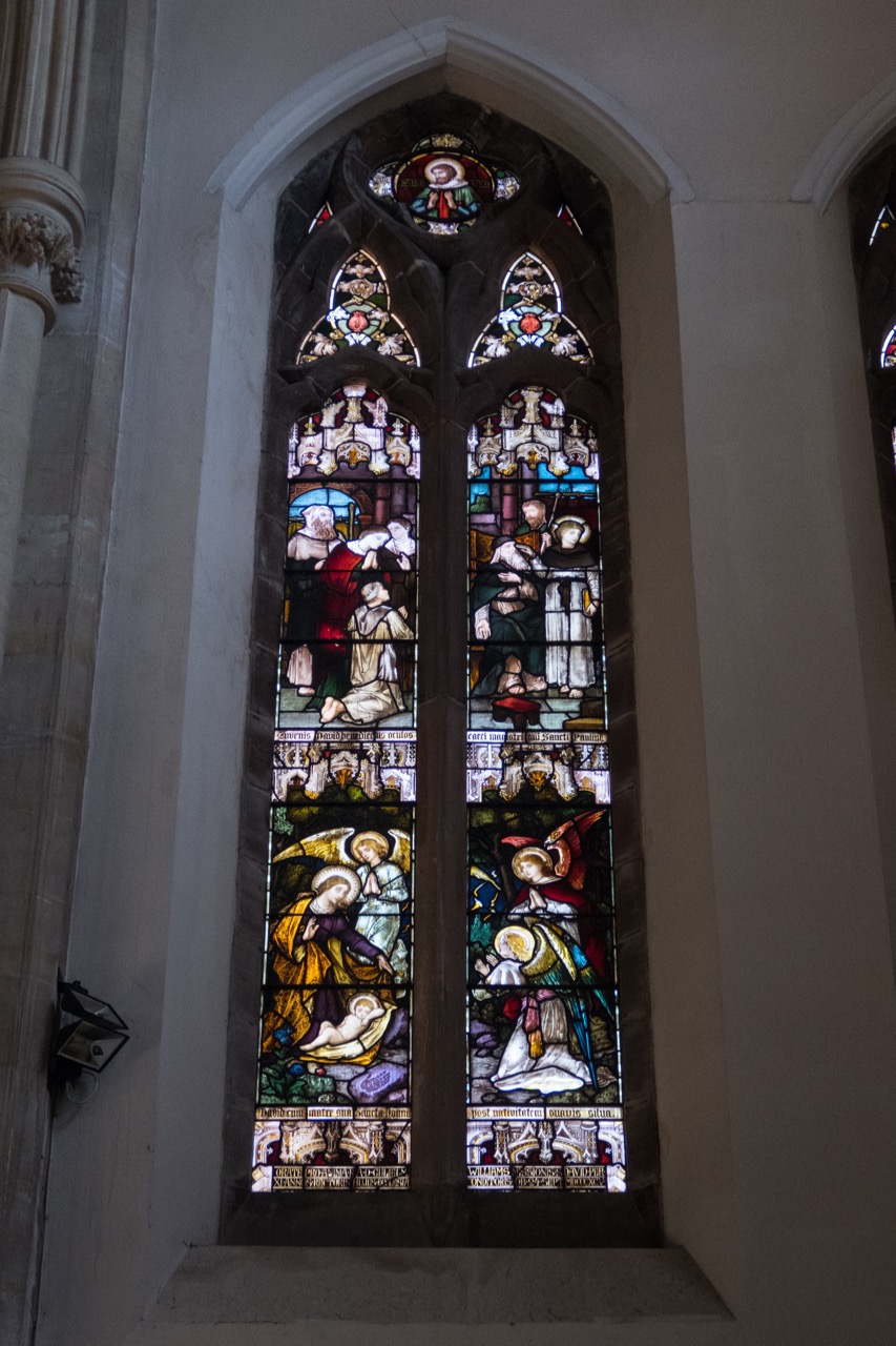 Stained glass window “Youth of St David”