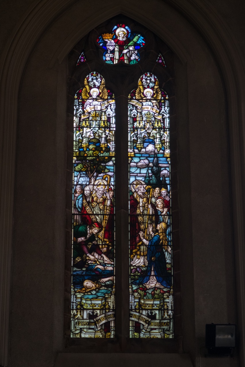 Stained glass window “St Winefride”