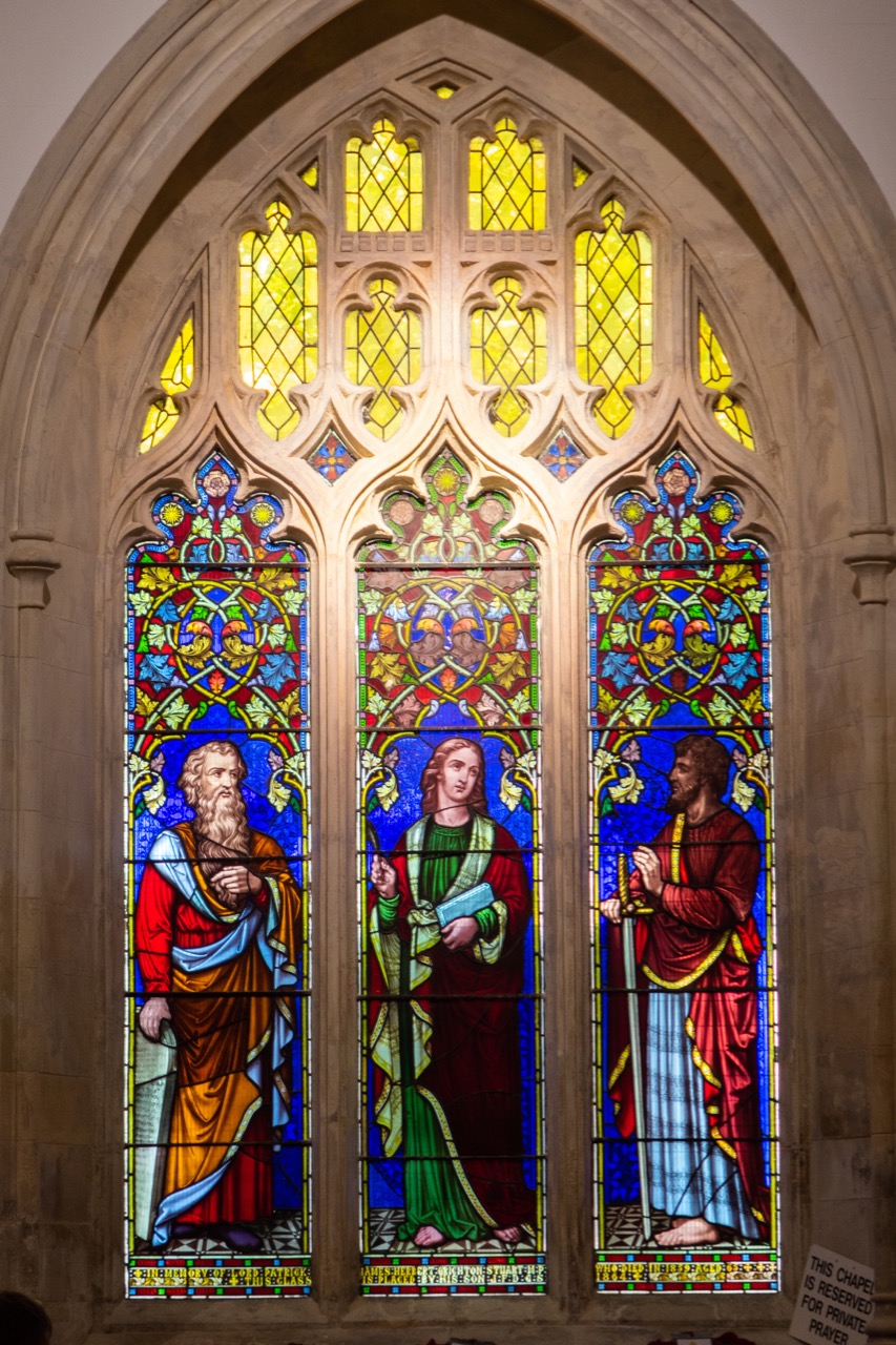 Stained glass window dedicated to the memory of Lord Patrick James Herbert Crighton Stuart (Joseph Bell, 1865)