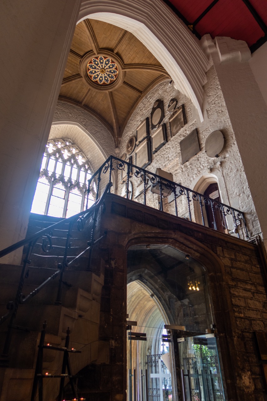 Hall underneath the west tower