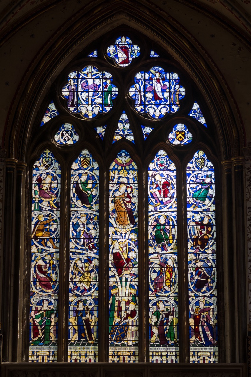 East window in the Lady Chapel (Geoffrey Webb, 1951)