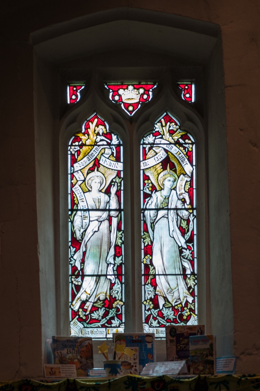 Stained glass window “Two Angels” (19th cent.)