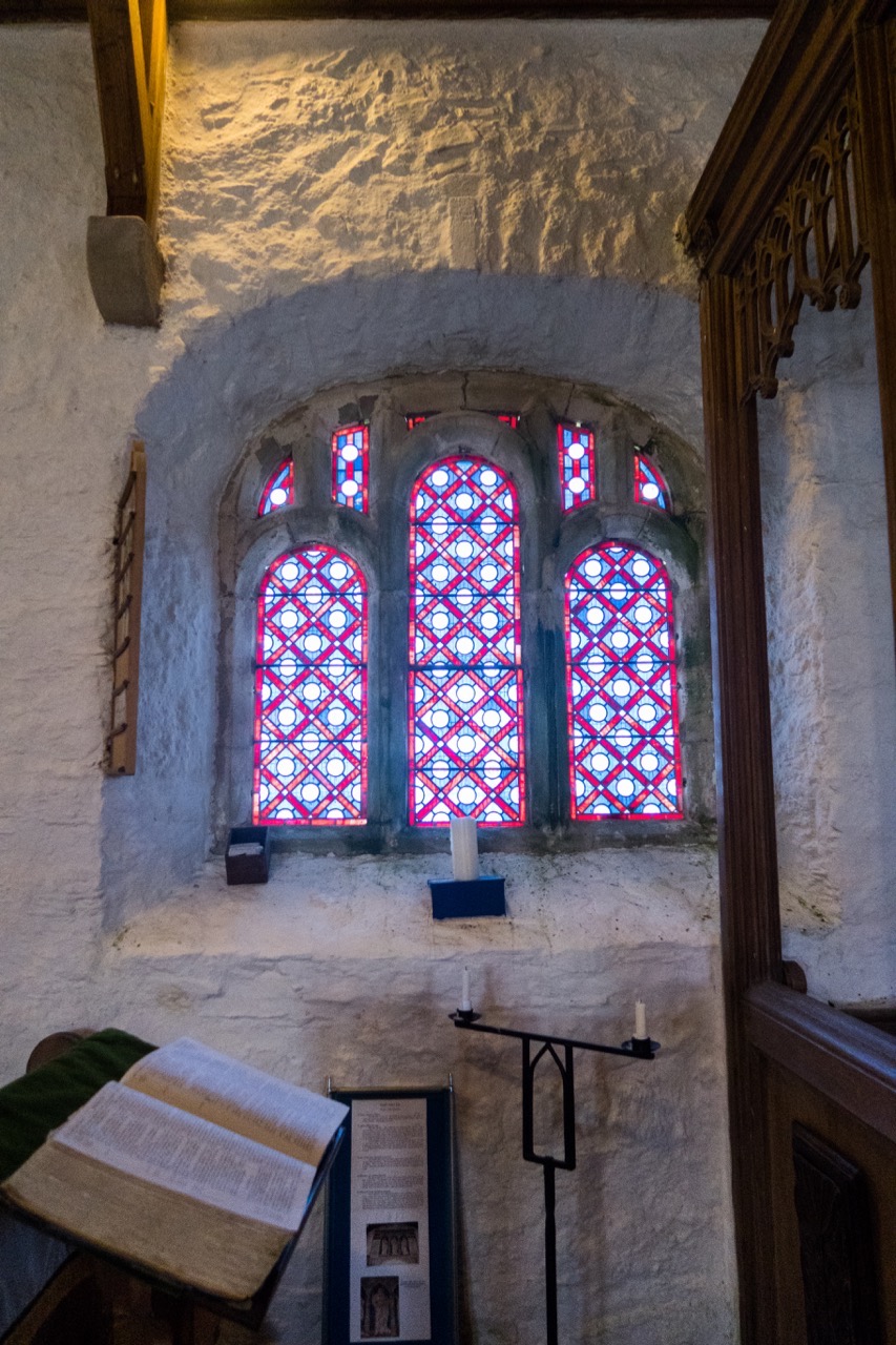 Window in the north wall