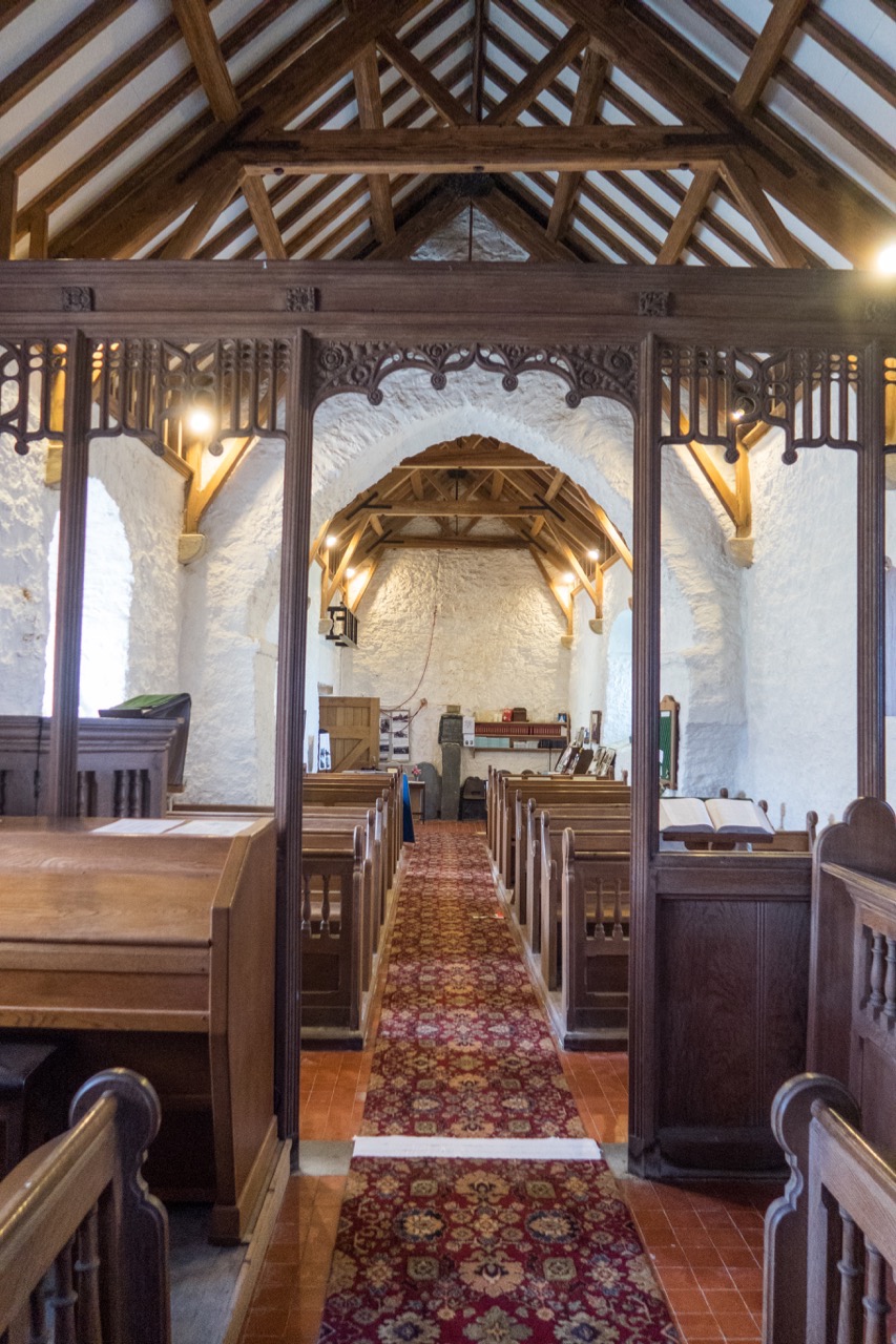 Interior view towards the rear