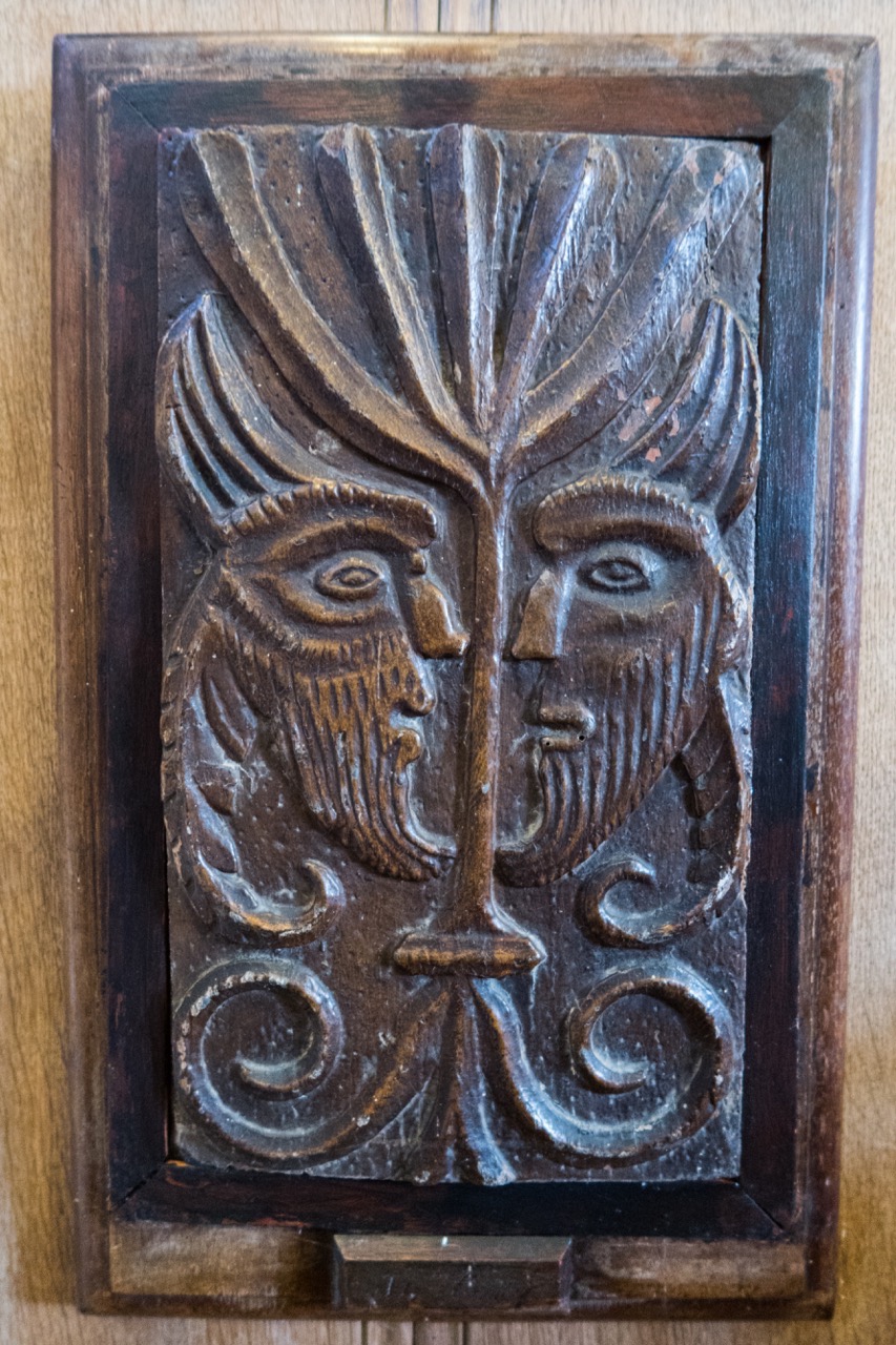 Carved panel (16th or 17th cent.)