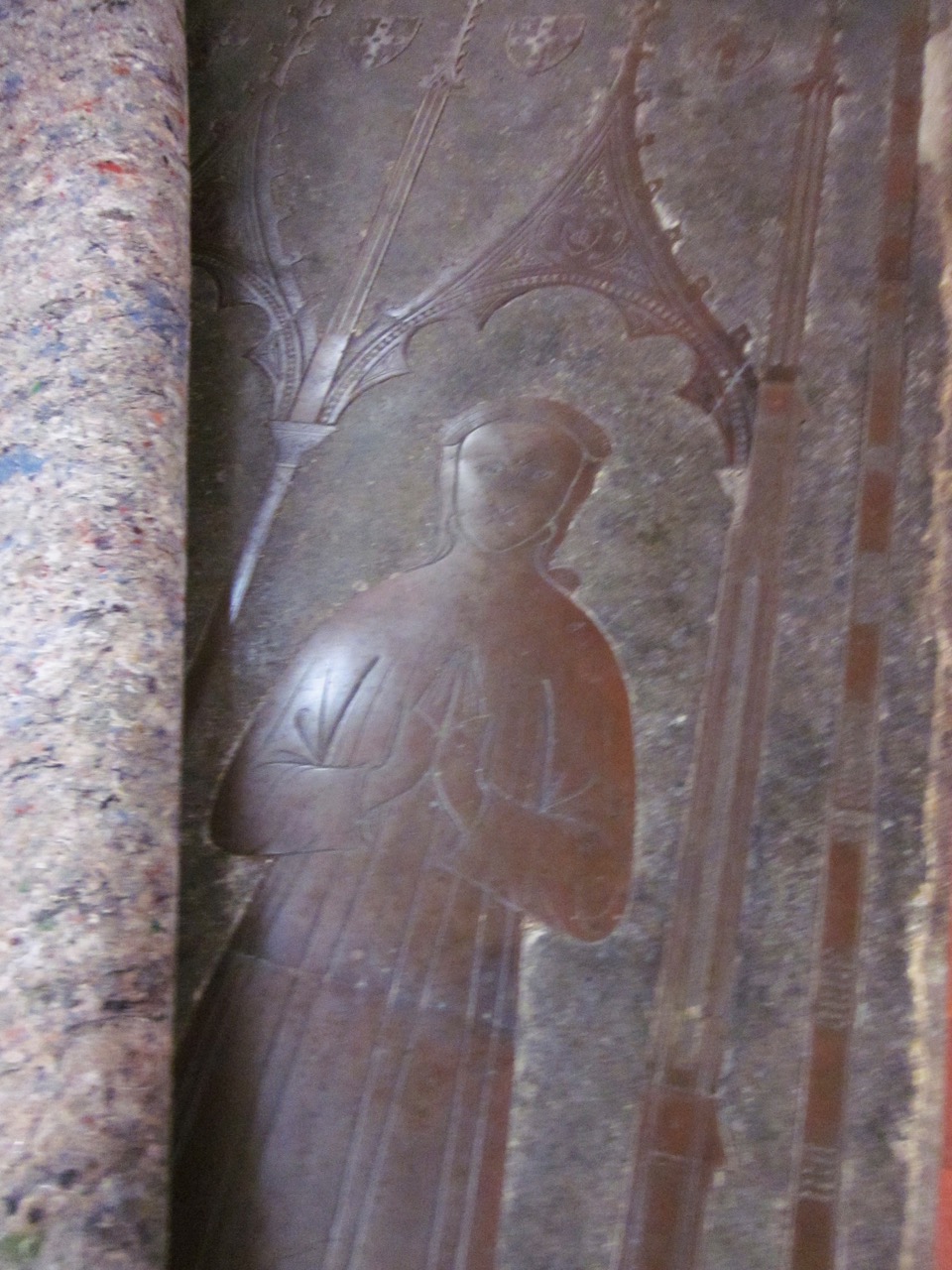 Brass tomb slab of a “Wool Baron” (15th cent.)