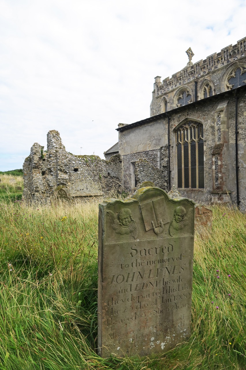 Tomb stone on the north side of the church