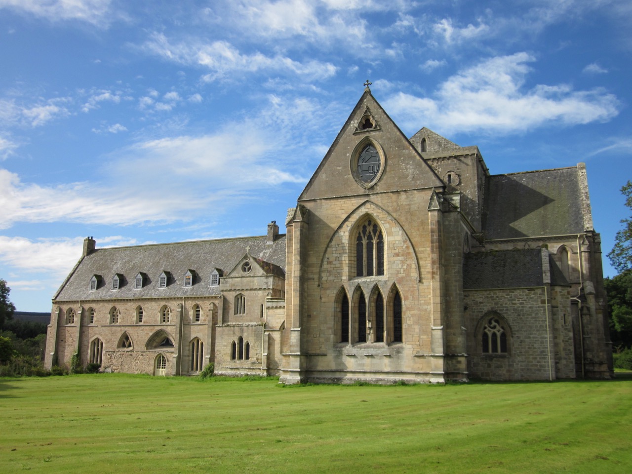 Pluscarden Abbey, exterior view