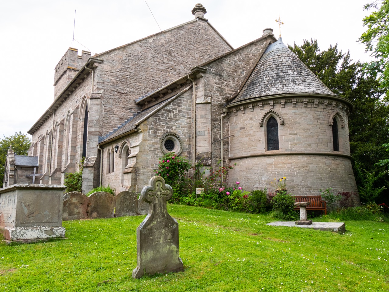 View of the chancel apse from the east