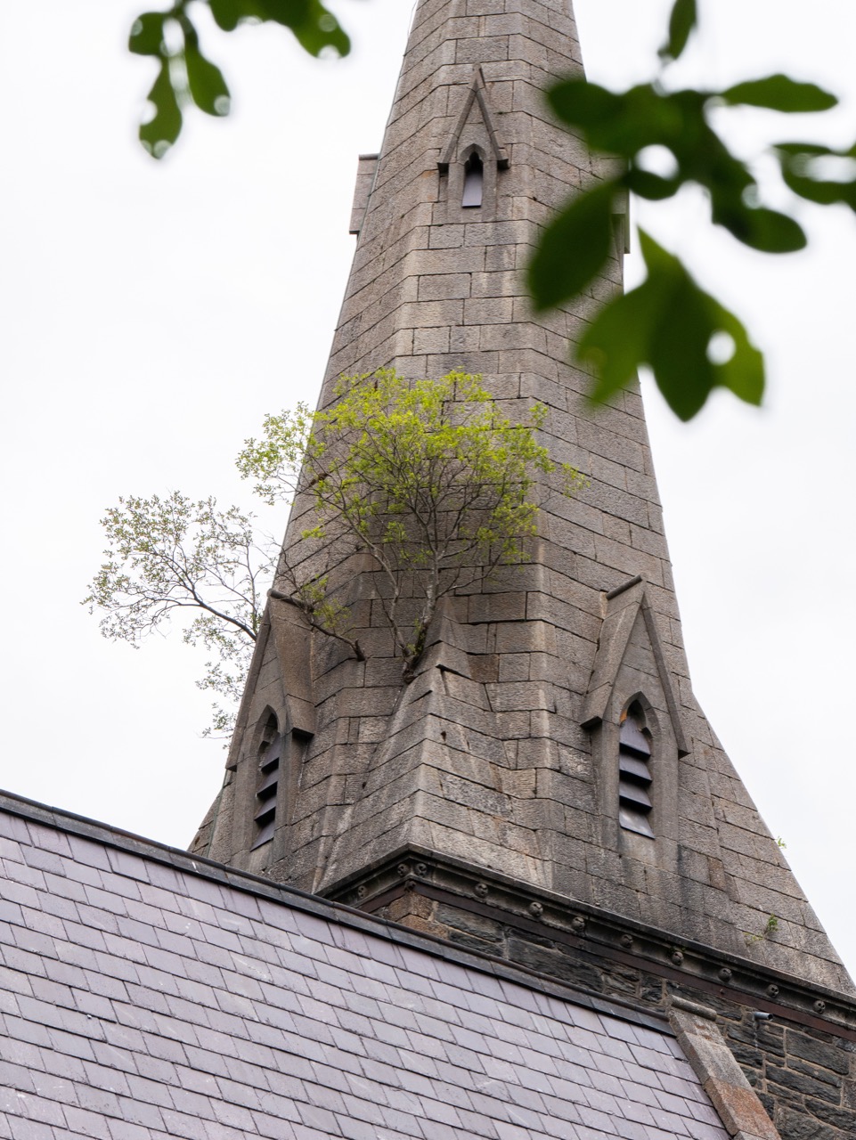 View of the spire from the south