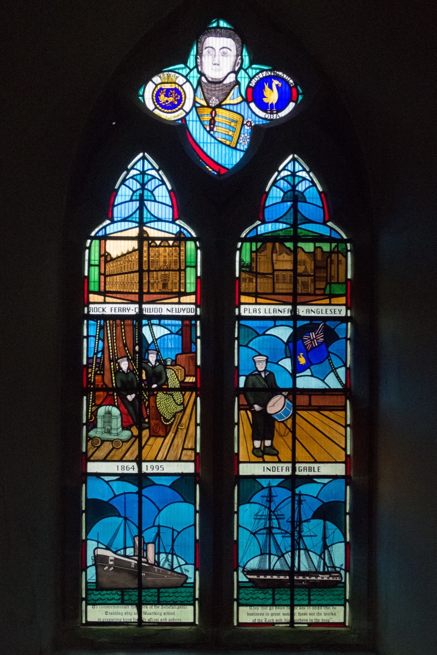 Window commemorating the training ship “Infatigable” (1995)