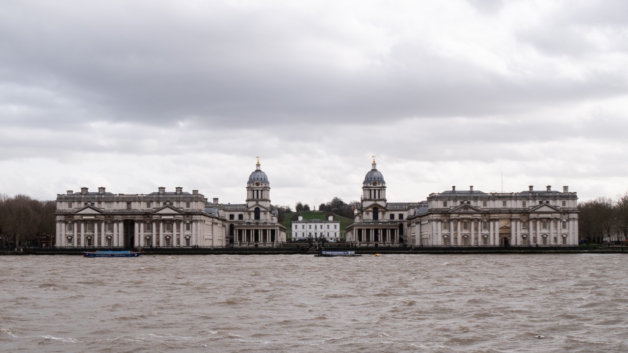 View of the Old Royal Naval College from the north