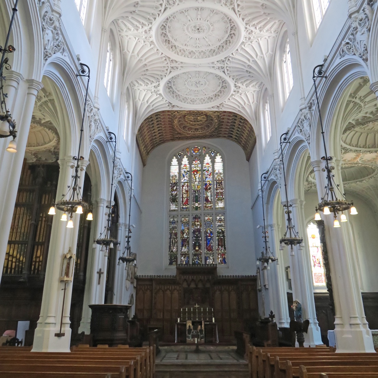 St Mary Aldermary, Innenansicht