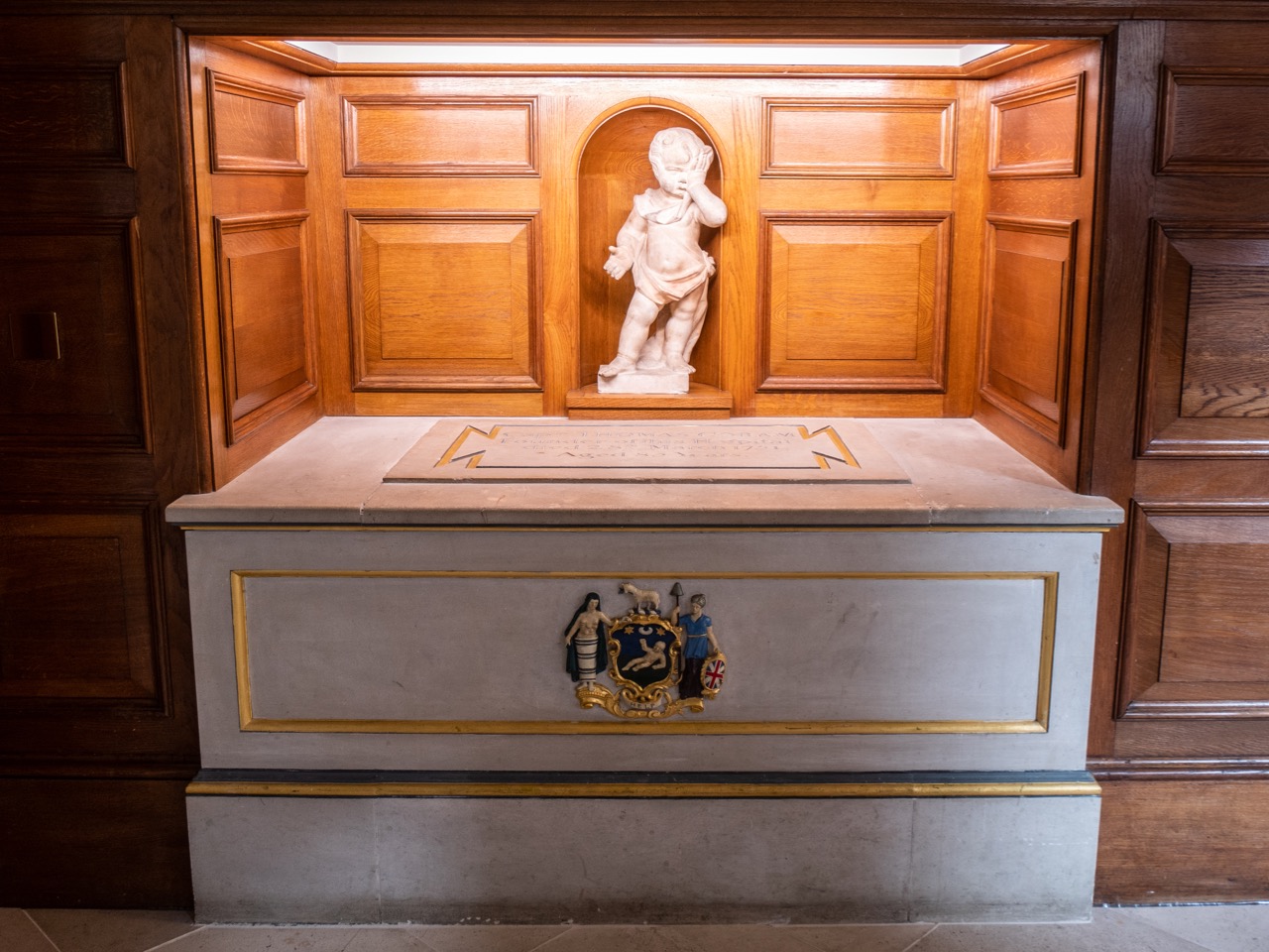 Tomb of Thomas Coram (1668–1751), founde of St Andrew’s Foundling Hospital