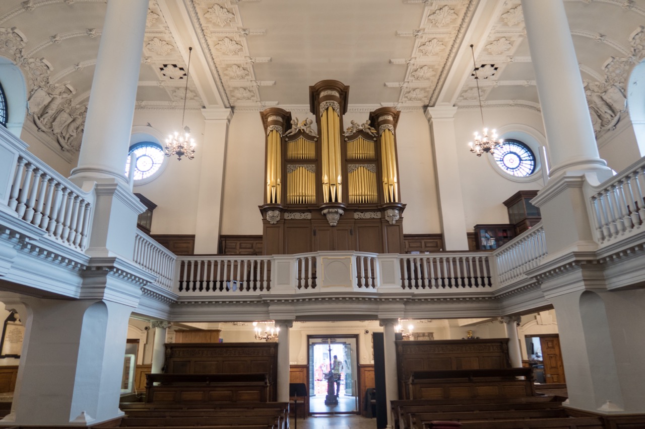 View towards the organ gallery