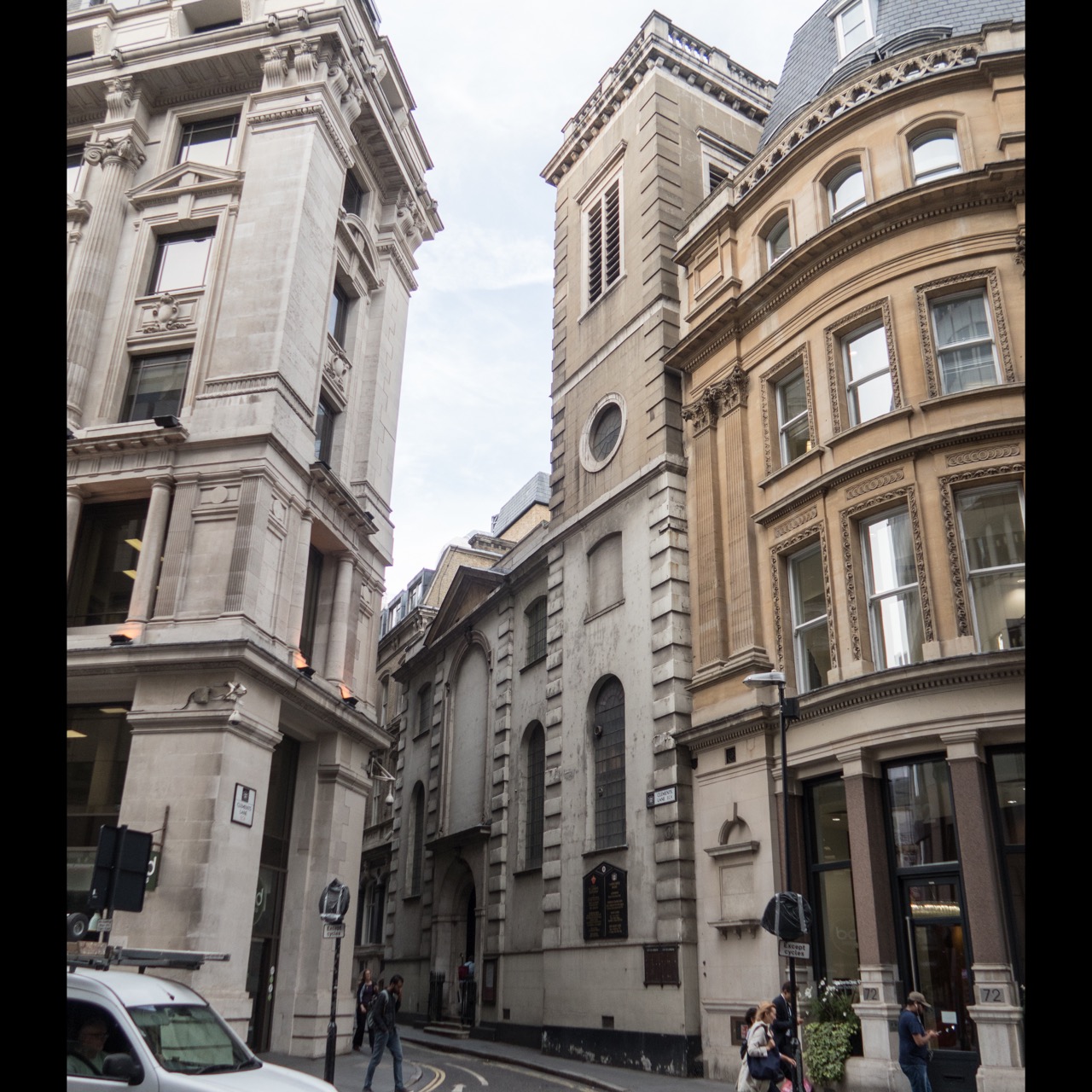 St Clement Eastcheap, Außenansicht