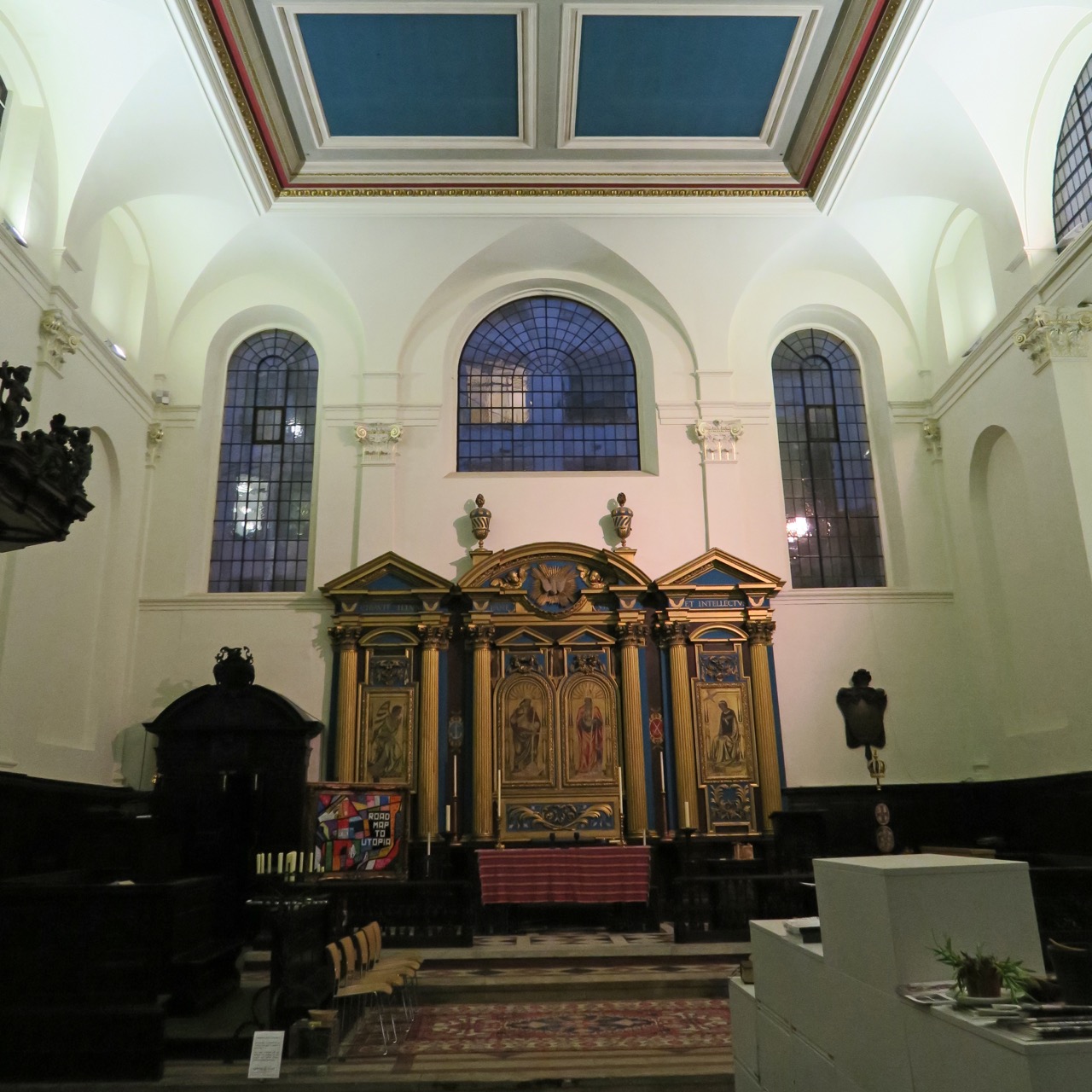 St Clement Eastcheap, Innenansicht
