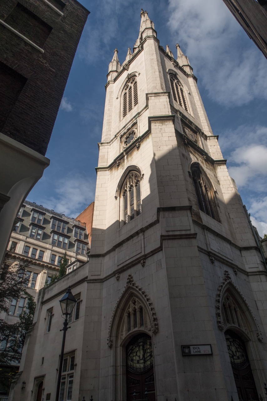 St Dunstan in the East, exterior view