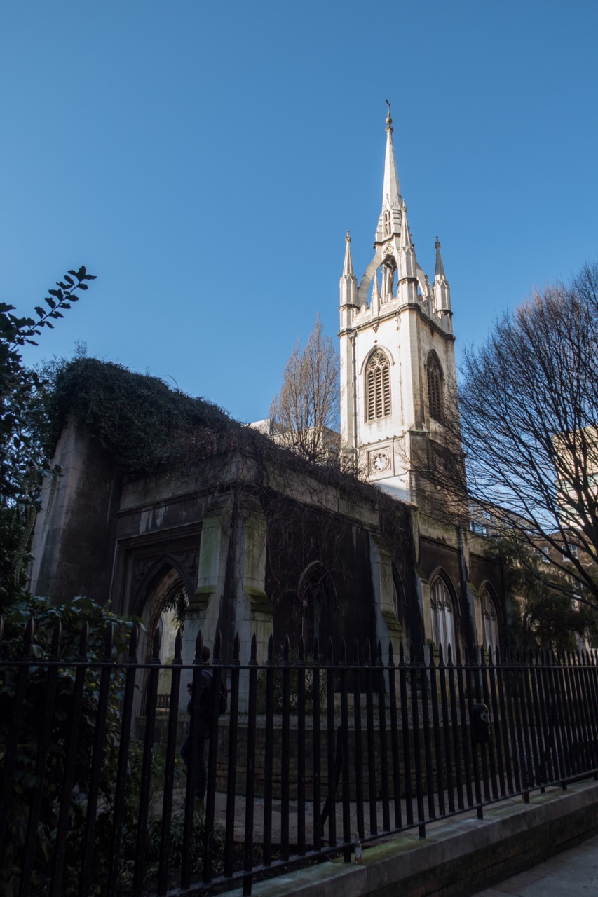 St Dunstan in the East, exterior view