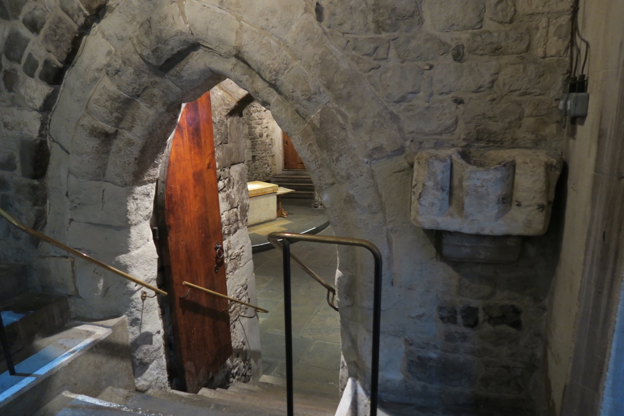 Entrance to the crypt