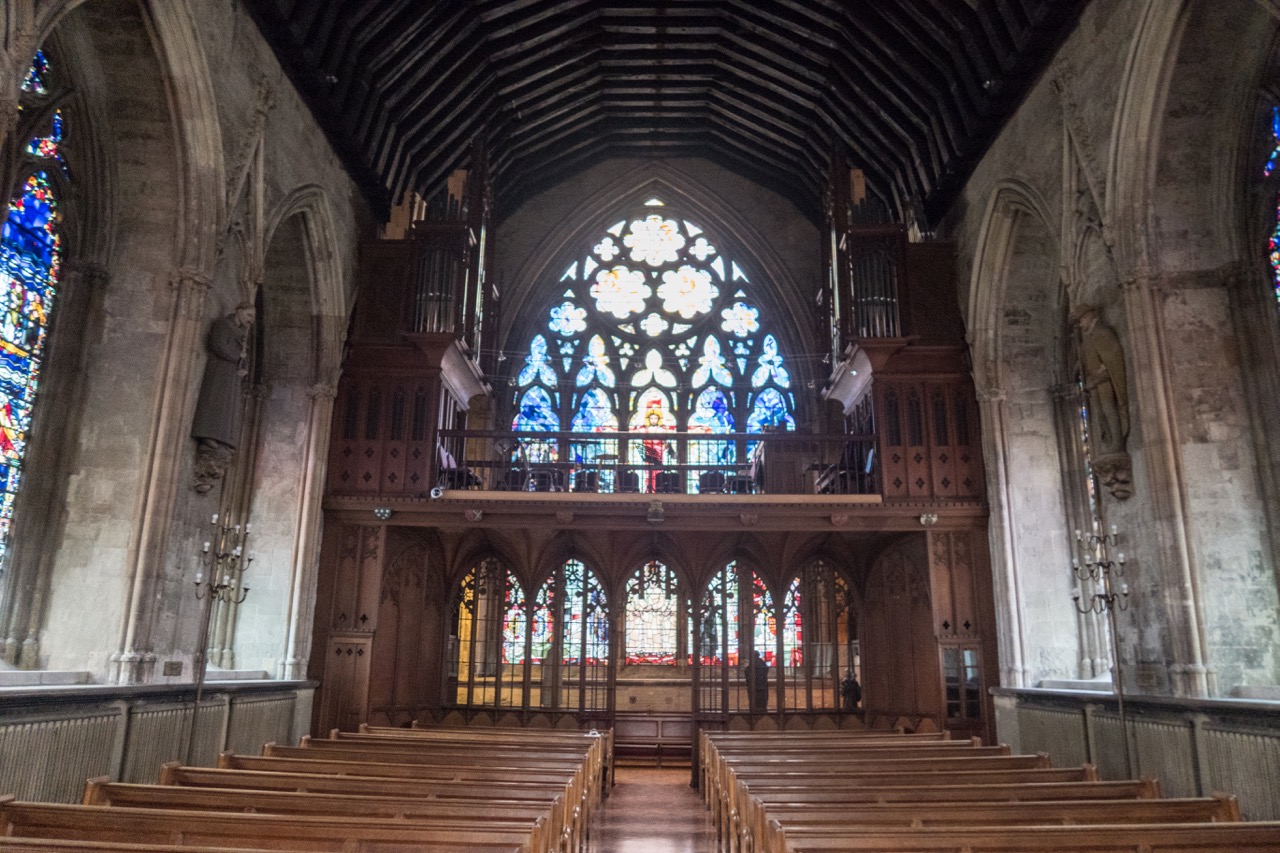 View towards the organ gallery